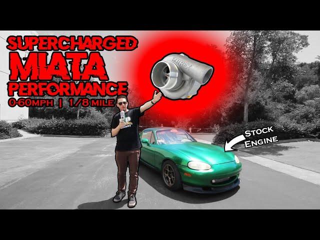 RIPPING The Supercharged Miata. Is it faster than Nitrous??