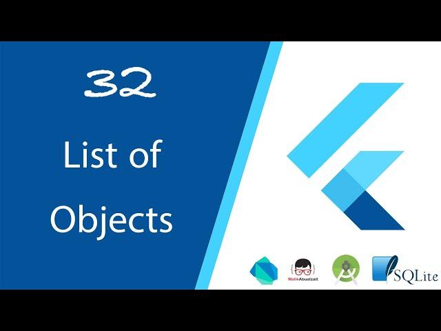 32.List of Objects in #Dart #flutter