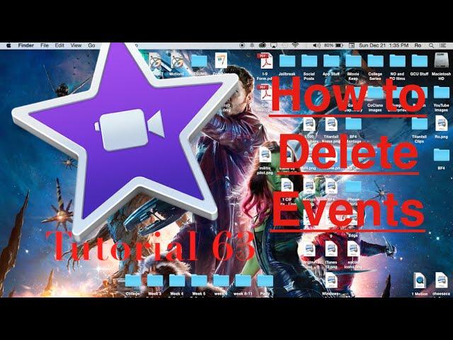 Delete Events in iMovie 10.0.6 | Tutorial 63