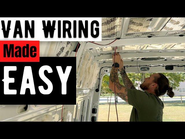 Van Build Pt 5 | The Easy Way To Run Wires in Your Sprinter Van | Serg Supply