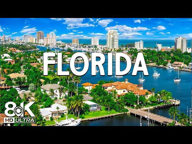 Florida 8K ️ Beautiful Scenery, Relaxing Music & Nature Drone Video in 8K ULTRA HD