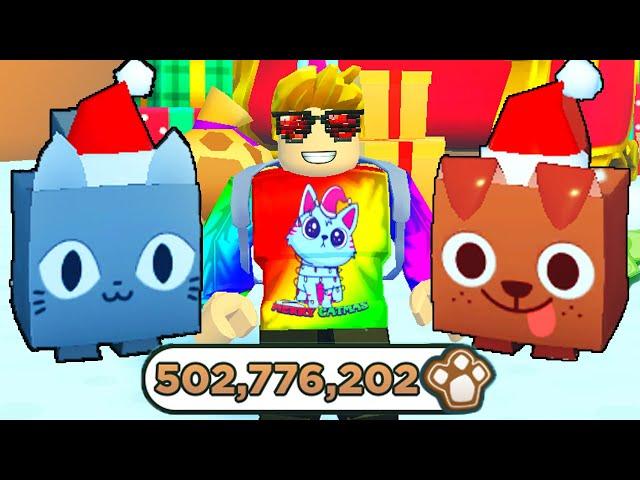 I SPENT 500 MILLION on CHRISTMAS PETS in Roblox Pet Simulator X