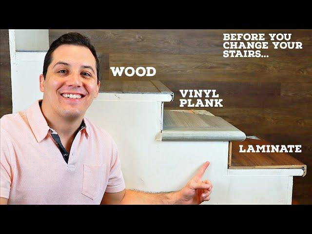 Wood, Laminate, or Vinyl Plank on Stairs for Beginners