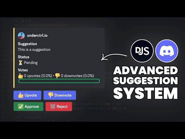  Create an ADVANCED Suggestions System (Discord.js)