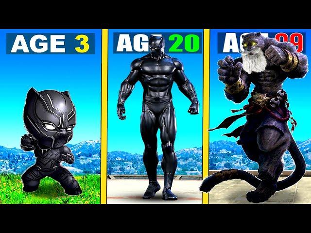 Surviving 99 YEARS As BLACK PANTHER in GTA 5 (GTA 5 MODS)