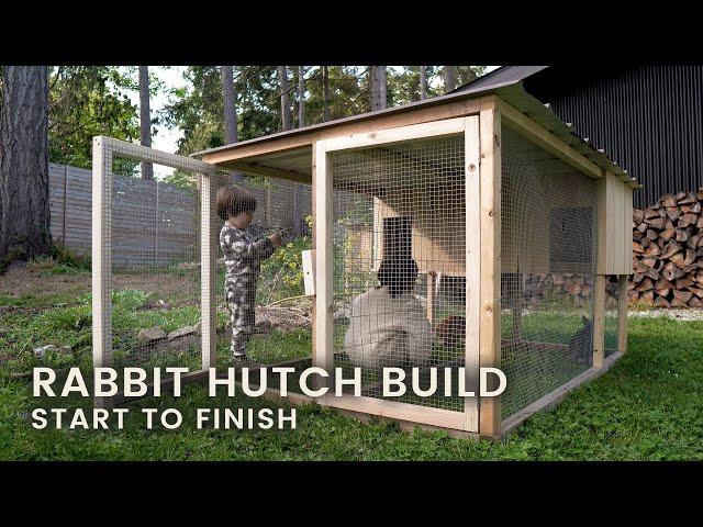 Simple Minimalist DIY Rabbit Hutch from Recycled Material