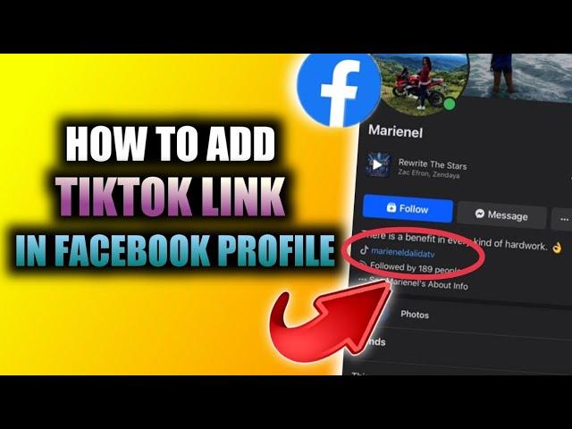 HOW TO ADD TIKTOK LINK ON FACEBOOK PROFILE