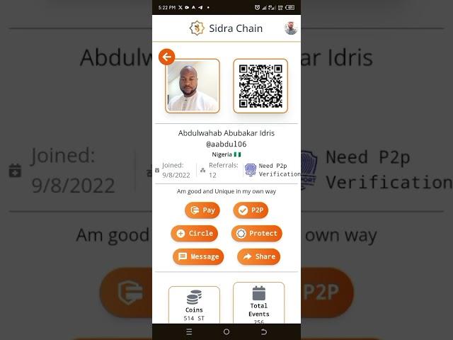 SIDRA P2P VERIFICATION EXPLAINED!