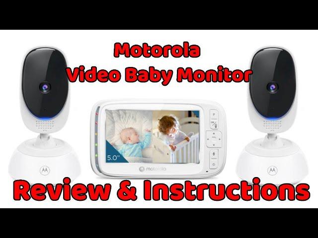 Motorola Video Baby Monitor VM75-2 | REVIEW | INSTRUCTIONS | SETUP | Features 2 way monitor