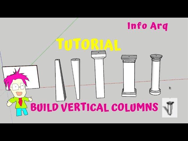 Build vertical columns 1001bit plugin SketchUp