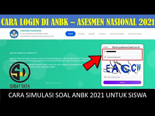 Cara Simulasi Soal ANBK 2021 Asesmen Nasional Untuk Siswa - Sobat Data