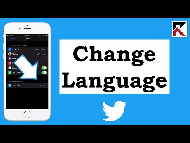 How to change your language settings Twitter App