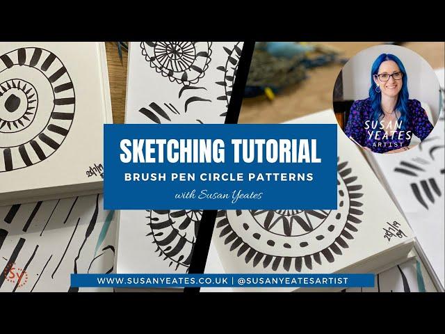 Sketching Tutorial: Brush Pen Circle Patterns