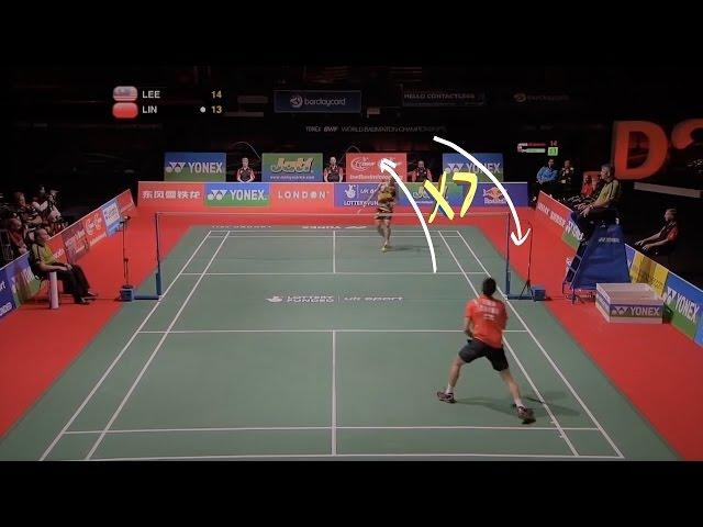 Longest rally of badminton championship game 2011 (lin dan vs LCW)