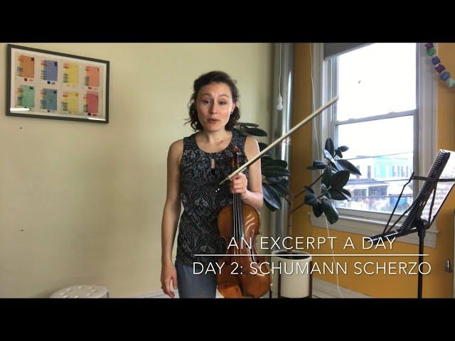 An Excerpt a Day with violinist Audrey Wright: Day 2, Schumann Scherzo