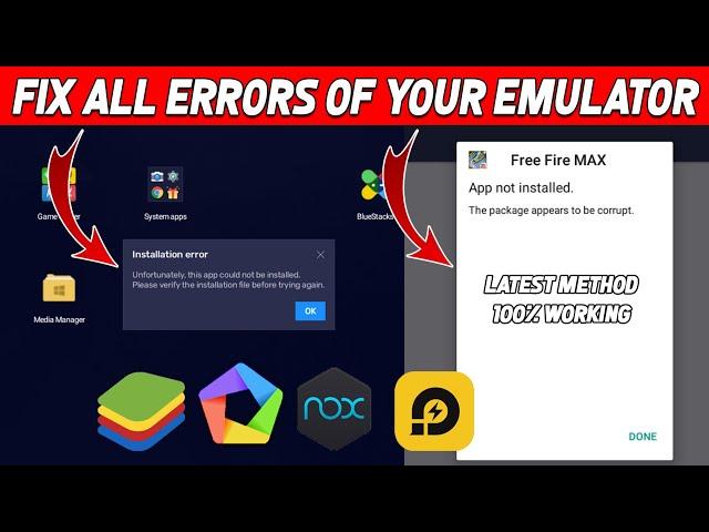 How to fix BlueStacks unfortunately,this app could not be installed problem 2023 | App Not installed