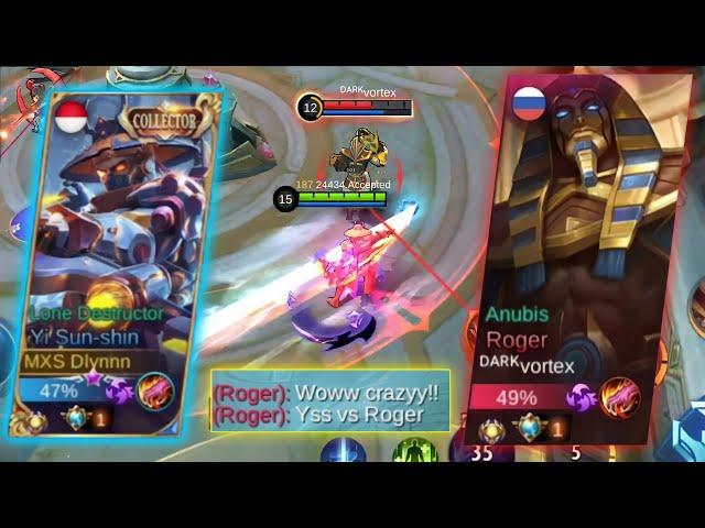 YSS VS PRO ROGER!! | YSS DLYNNN VS AGGRESSIVE ROGER | WHO WILL WIN?! - Mobile Legends