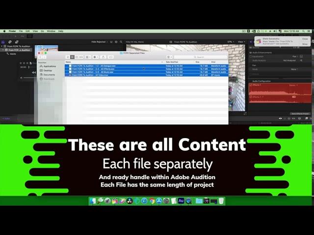 Fcpx To Adobe Audition No plugins needed !