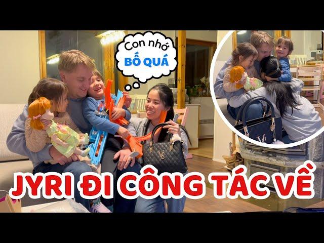 Jyri unexpectedly returned from a business trip earlier than expected - Thuy Jyri Family Finland