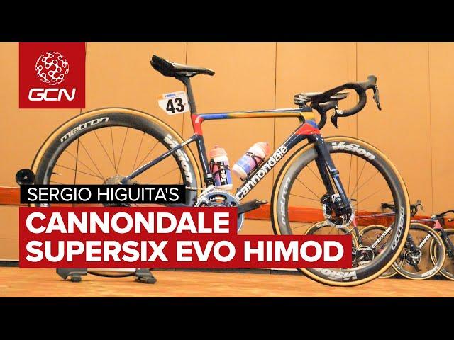 Sergio Higuita's Custom Painted Cannondale Supersix Evo Hi Mod Disc | EF Pro Cycling 2020 Team Bike