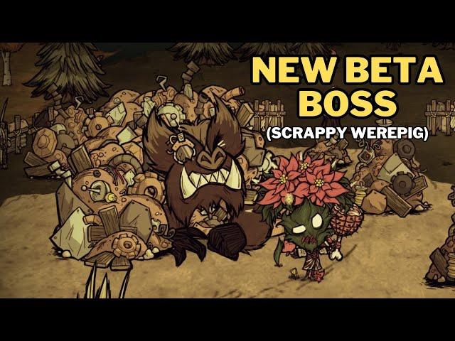 NEW BETA BOSS!!! Scrappy Werepig fight (No Damage) - Don't Starve Together | BETA