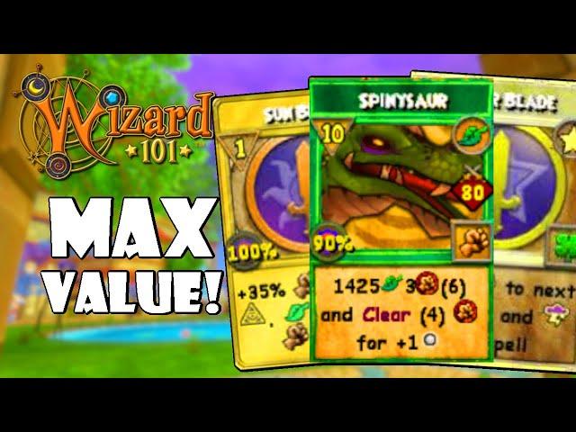 Wizard101 Level 170 Fire PvP: MAX VALUE Spinysaur!