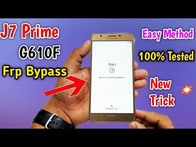 Samsung J7 Prime Frp Bypass | J7 Prime Frp Bypass Talkback Not Working | G610F Frp Bypass 100% Work