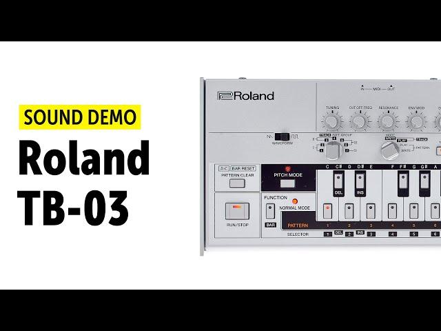 Roland TB-03 Sound Demo (no talking)