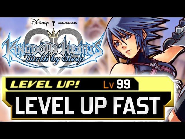 Kingdom Hearts Birth by Sleep - How to Level Up FAST!