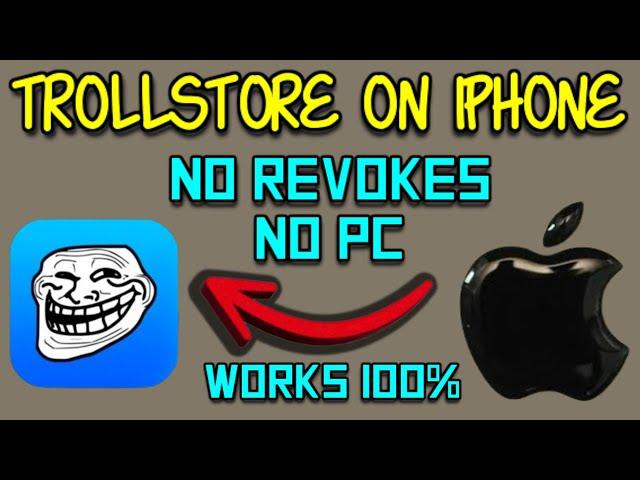 How to Install Trollstore on iPhone without PC (No Revoke, 100% Working)