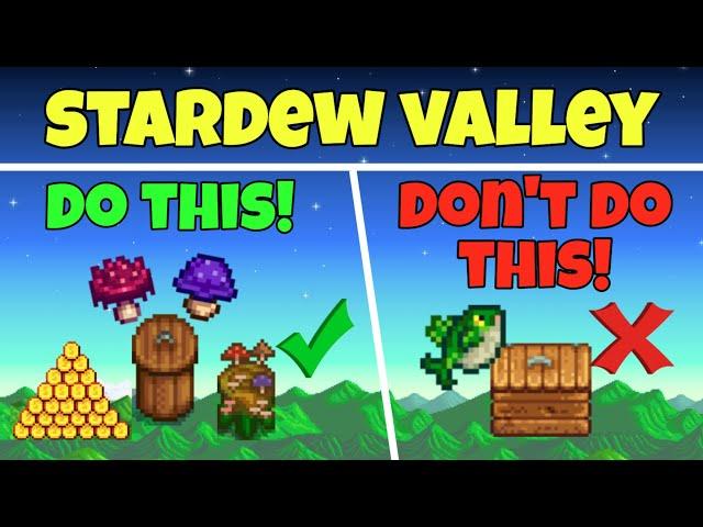 15 Do's & Don'ts in Stardew Valley 1.6