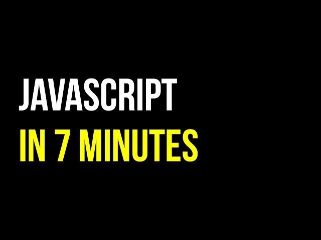 Learn JavaScript in 7 minutes | Create Interactive Websites | Code in 5