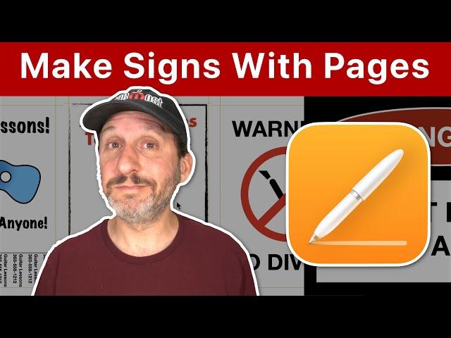 How To Make Signs With Mac Pages