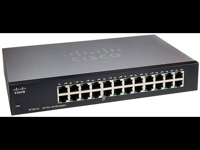 Cisco SF100-24 24-Port Unmanaged Fast Ethernet Switch, 100 Series.