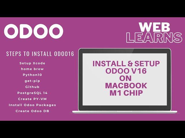 How to install odoo 16 on mac m1 chip | Odoo installation setup tutorial