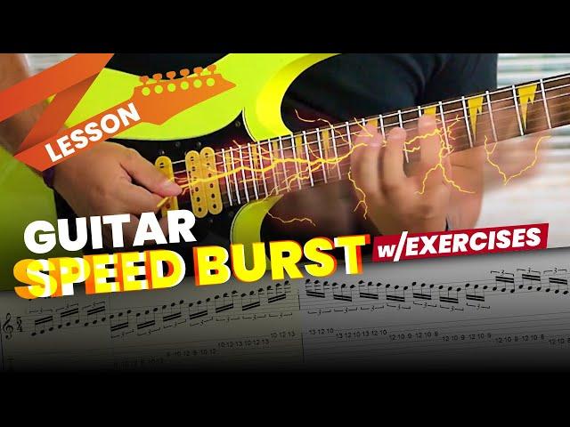 5 Guitar Speed Burst Exercises to Increase Picking Speed