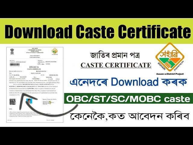 How to Download Cast Certificate|Download E-District all Certificate|Caste Certificate Download Step