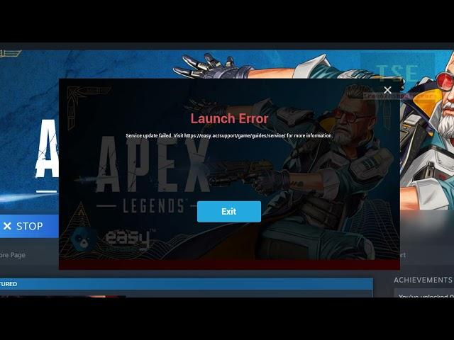 Launch error Service update failed Apex legends (solution)