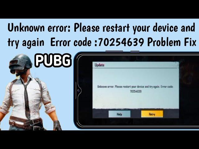 Unknown Error Please Restart Your Device And Try Again Problem Solved | Fix Login Error Pubg