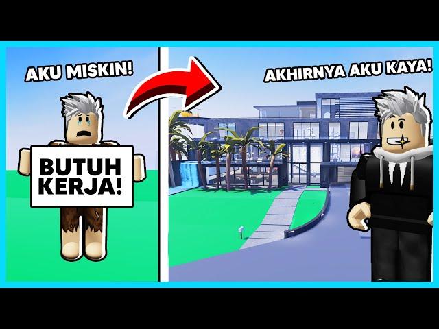 AKU BELI RUMAH 100 MILYAR! Orang Miskin Jadi Kaya!- Mega Mansion Tycoon (Roblox)