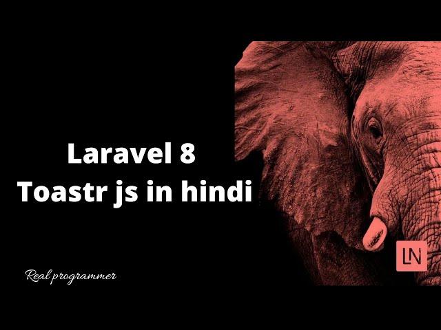 Laravel 8 toastr js in Hindi