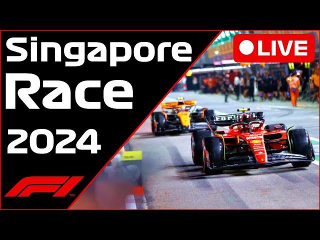 F1 LIVE - Singapore GP RACE - Commentary + Live Timing