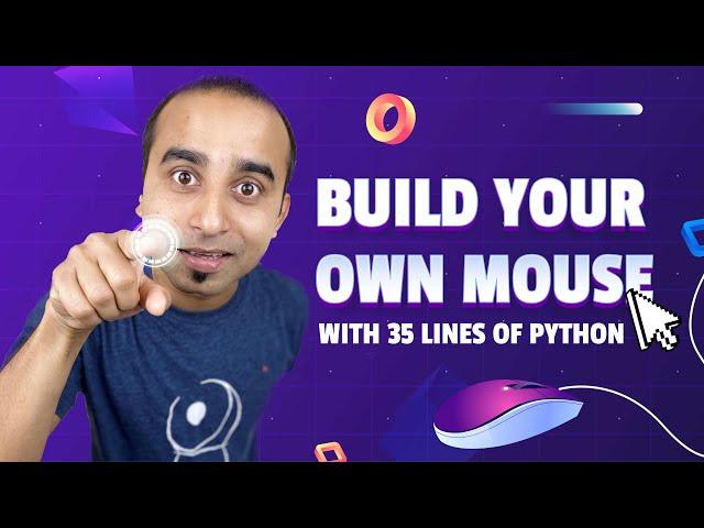 Create A Virtual Mouse Using 35 Lines of python || Python Project || AI Powered Mouse || open cv