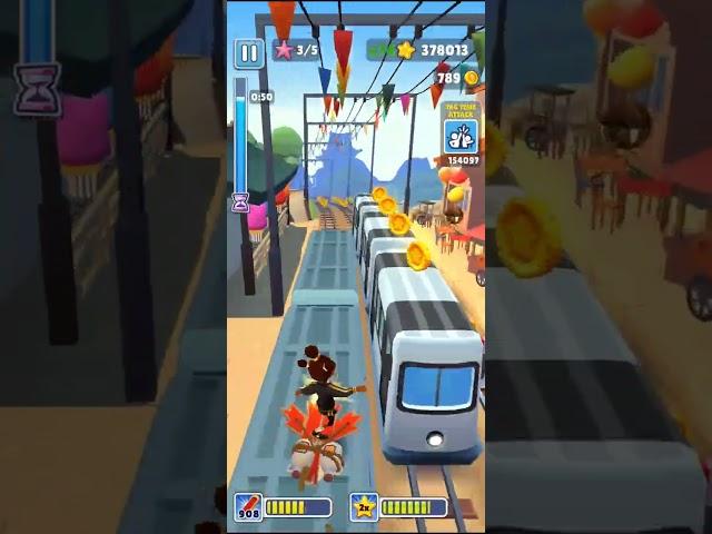 SUBWAY SURFERS ANDROID GAMEPLAY WORLD TOUR GAME TAG TIME ATTACK#SHORTS(2)