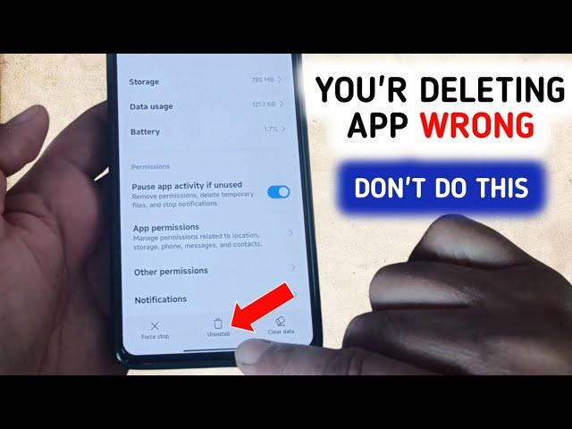 Deleting APPS makes your phone slow and STORAGE FULL. Don't DO THIS | Android mobile Tips