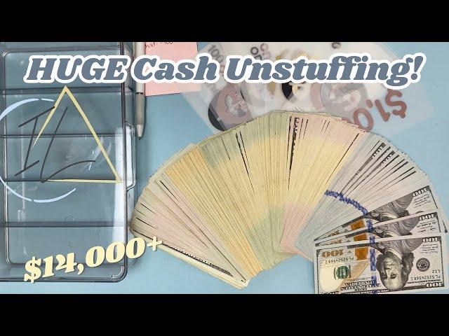 HUGE November Cash Envelope Unstuffing & Cash Condensing || $14,000+ in Spending in 2 Weeks!