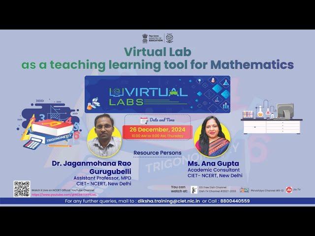 Virtual Labs: Virtual Lab as a teaching learning tool for Mathematics