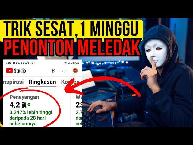 Trik Sesat‼️Cukup 1 Minggu Penonton Langsung Ramai dan ??