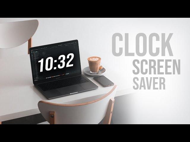 How to Get Clock on Macbook Screensaver (tutorial)