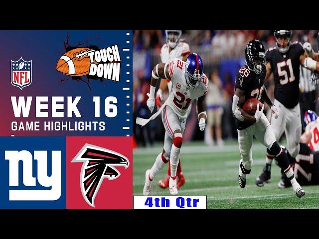 Atlanta Falcons Vs New York Giants GAME 4TH-Qtr [WEEK 16] TODAY highlights NFL l Season